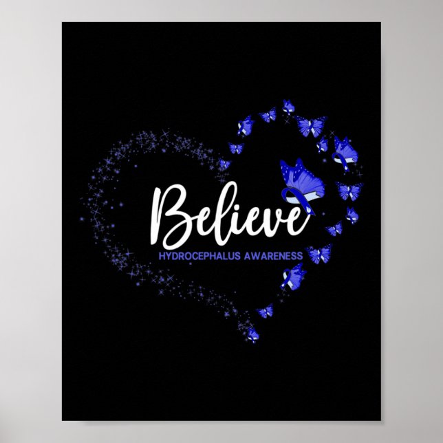 Awareness Butterfly Believe  Poster (Front)