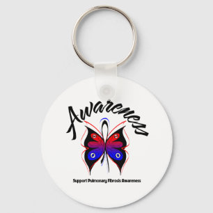 AWARENESS Butterfly Pulmonary Fibrosis Key Ring