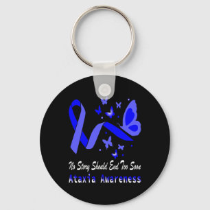Awareness Butterfly Support Key Ring