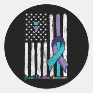 Awareness classic round sticker