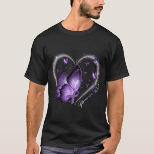 Awareness Day Warrior Survivor Butterfly Heart  T-Shirt