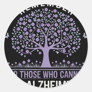 Awareness Dementia Remember For Those Who Cannot H Classic Round Sticker