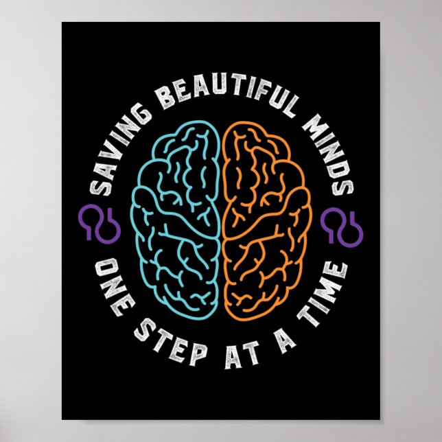 Awareness Designs Support Month Purple  Poster (Front)