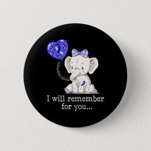 Awareness Elephant 1  6 Cm Round Badge