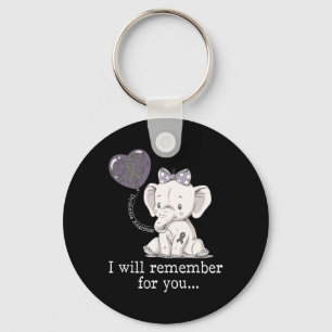 Awareness Elephant  Key Ring