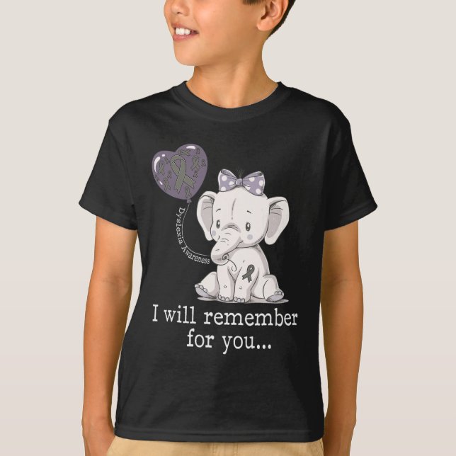 Awareness Elephant  T-Shirt (Front)