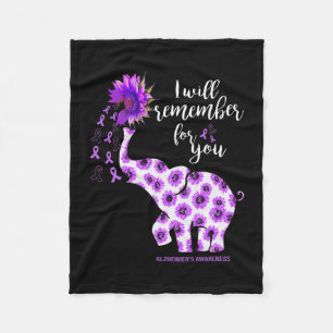 Awareness Elephant Your Battle Is My Battle Gift  Fleece Blanket