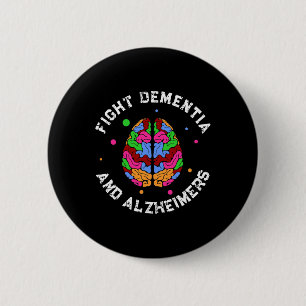 Awareness End Fight Dementia Heimers  6 Cm Round Badge