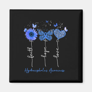 Awareness Faith Hope Love Leopard Sunflower Magnet