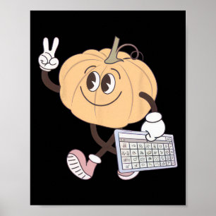 Awareness Fall Pumpkin Aac Device Autism Special H Poster