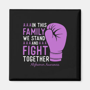 Awareness Family Fight Support Boxing Glove Magnet