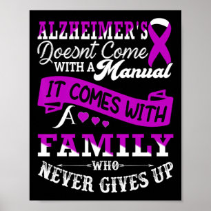 Awareness Family Support Heimer Warrior Poster
