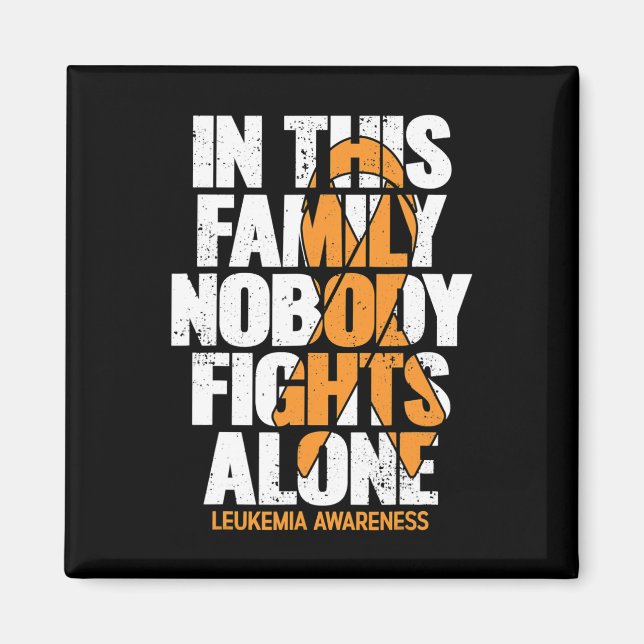 Awareness Family Support Leukaemia Awareness 2  Magnet (Front)