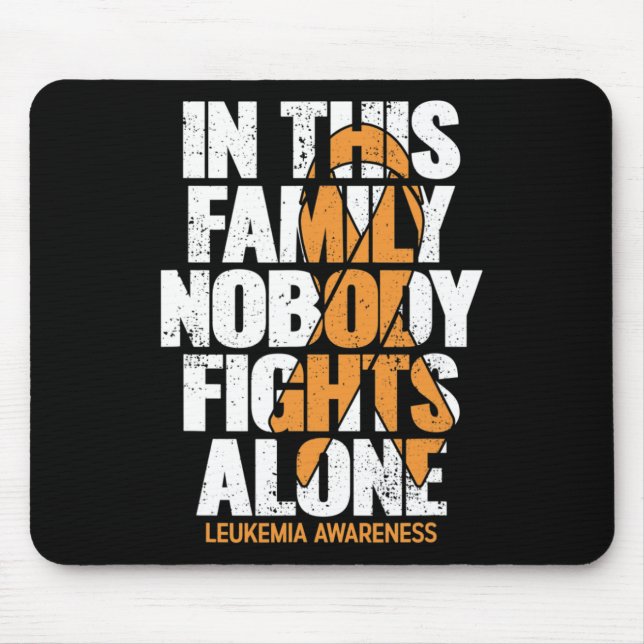 Awareness Family Support Leukaemia Awareness 4  Mouse Pad (Front)