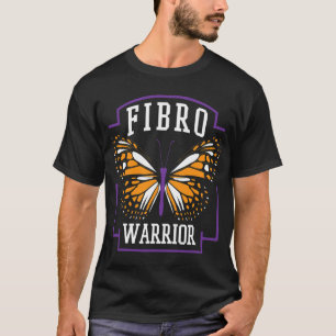 Awareness Fibro Warrior Graphic Butterfly  T-Shirt