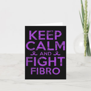 Awareness Fight Fibro Fighter Warrior Grunge Card