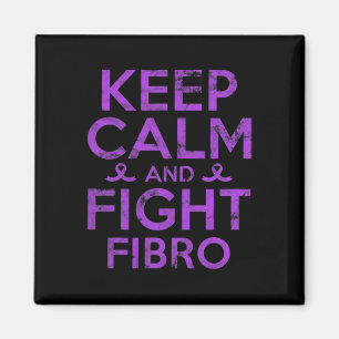 Awareness Fight Fibro Fighter Warrior Grunge  Magnet