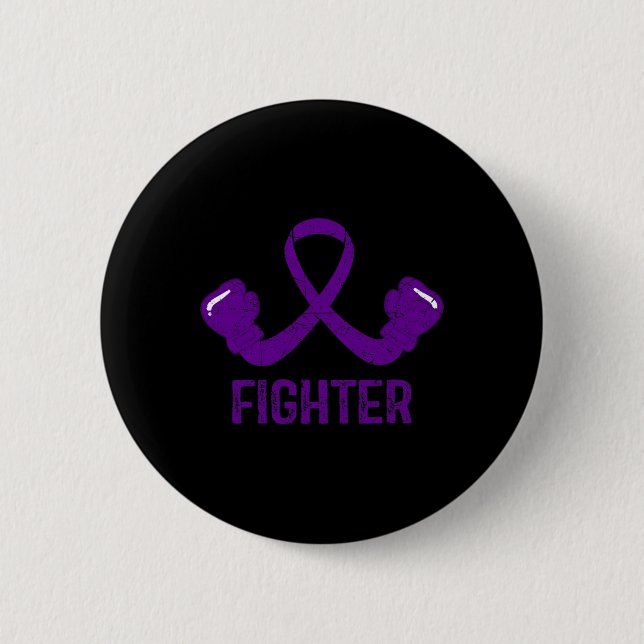 Awareness Fighter  6 Cm Round Badge (Front)