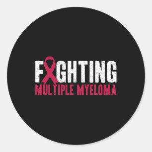 Awareness Fighting Multiple Myeloma Support  Classic Round Sticker
