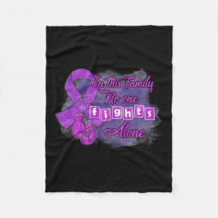 Awareness fleece blanket