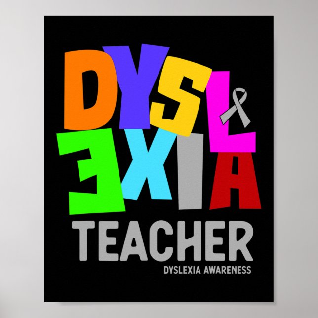 Awareness For Dyslexia Teacher  Poster (Front)