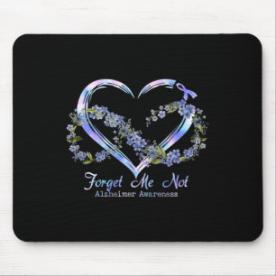 Awareness Forget Me Not Infinity Heart  Mouse Pad