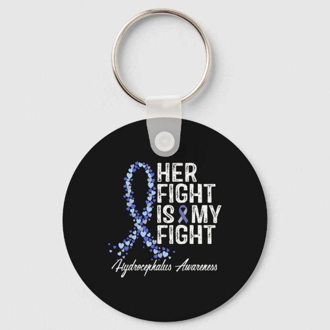 Awareness Her Fight Is My Fight  Key Ring (Front)
