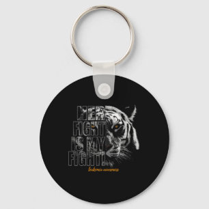 Awareness Her Fight Is My Fight Key Ring
