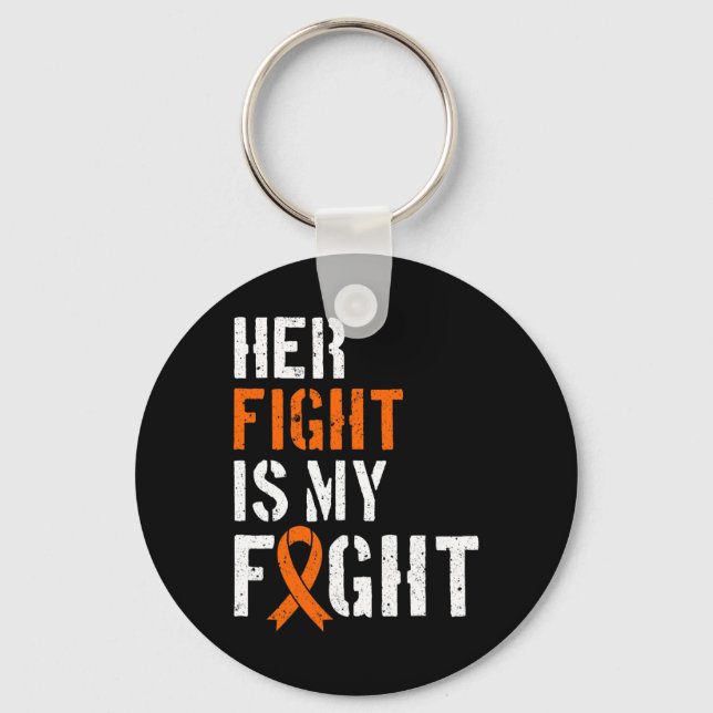Awareness Her Fight Is My Fight Support 1  Key Ring (Front)