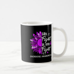 Awareness His Fight Is My Fight Leopard Sunflower Coffee Mug
