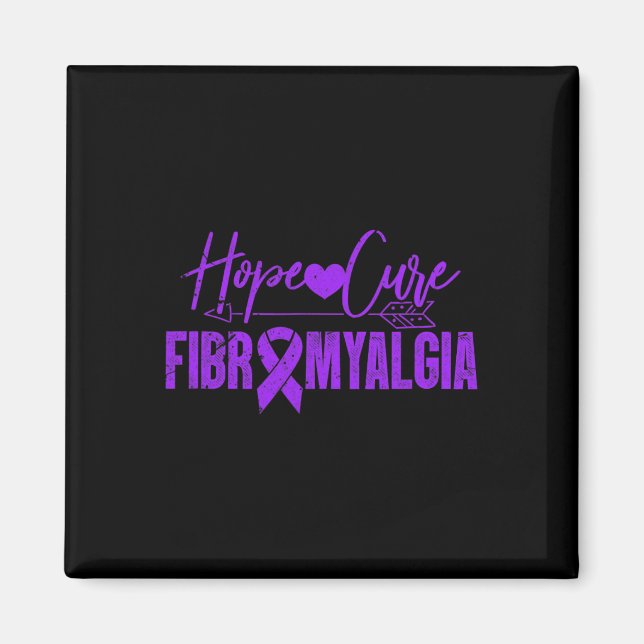 Awareness Hope Cure Fibromyalgia Fibromyositis Gru Magnet (Front)