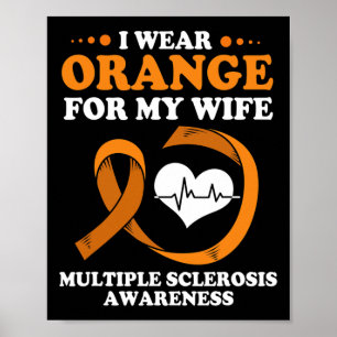 Awareness Husband I Wear Orange For My Wife  Poster
