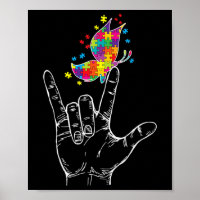 Awareness I Love You Asl Hand Sign Language Butter