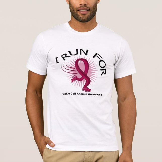 Awareness I Run For Sickle Cell Anaemia T-Shirt (Front)