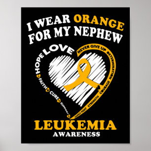 Awareness - I Wear Orange For My Nephew Poster