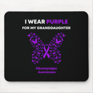 Awareness-i Wear Purple For My Granddaughter Mouse Pad