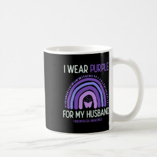 Awareness I Wear Purple For My Husband Coffee Mug