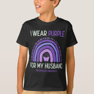 Awareness I Wear Purple For My Husband T-Shirt