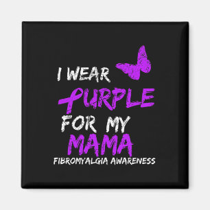 Awareness I Wear Purple For My Mama 5 Magnet