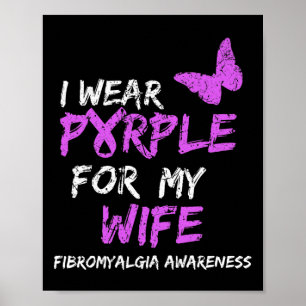 Awareness I Wear Purple For My Wife 3  Poster