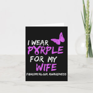 Awareness I Wear Purple For My Wife Card