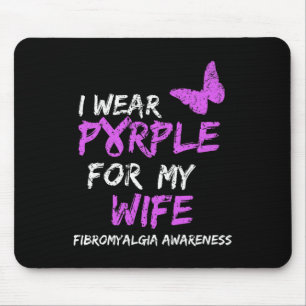 Awareness I Wear Purple For My Wife Mouse Pad