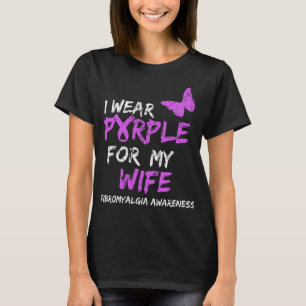 Awareness I Wear Purple For My Wife T-Shirt