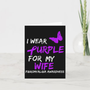 Awareness I Wear Purple For Wife 1 Card