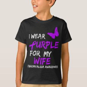Awareness I Wear Purple For Wife 1 T-Shirt