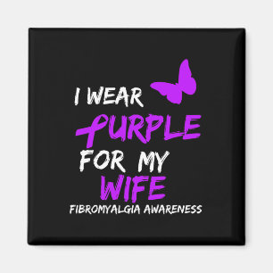 Awareness I Wear Purple For Wife 2 Magnet