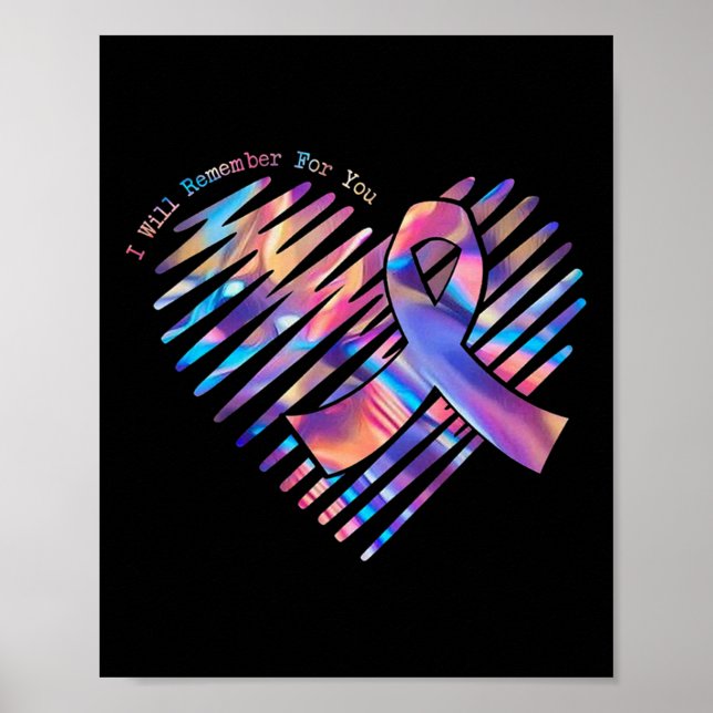 Awareness I Will Remember For You 1  Poster (Front)