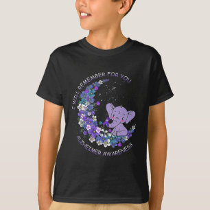Awareness I Will Remember For You Elephant Moon T-Shirt