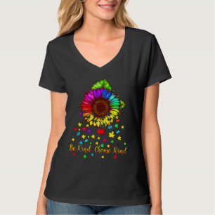 Awareness Kids Sunflower Mum Women Autism T-Shirt