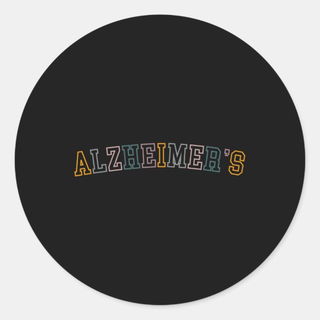 Awareness Love Never Forgets  Classic Round Sticker (Front)